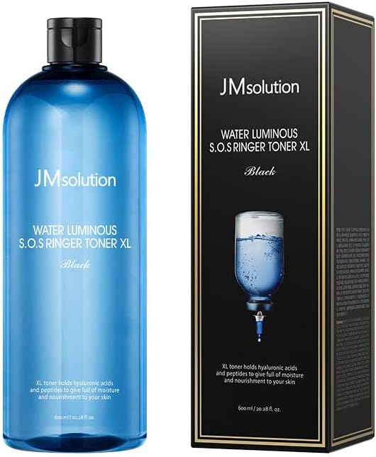 JMsolution Water Luminous  S.O.S Ringer Toner X Large 600ml (20.28floz) Black -Korea Skin Care Moisture