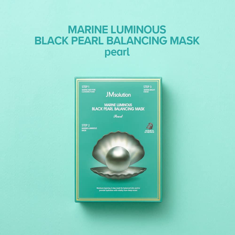 JMsolution Marine Luminous Black Pearl Balancing Mask - 1 Sheet